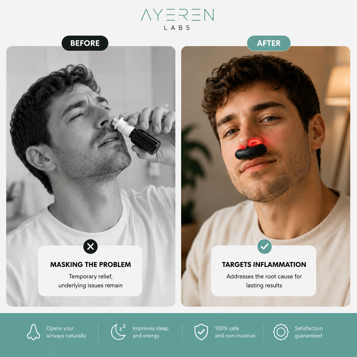Ayeren Red Light Nasal Relief